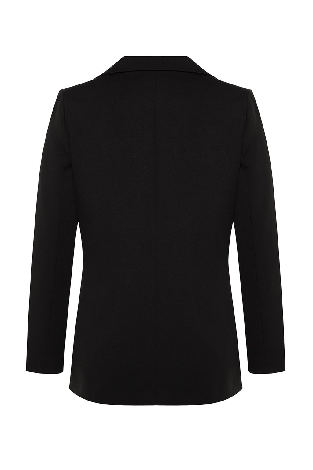 Antrasit Regular Astarl? Dugme Detayl? Dokuma Blazer Ceket TWOAW21CE0264