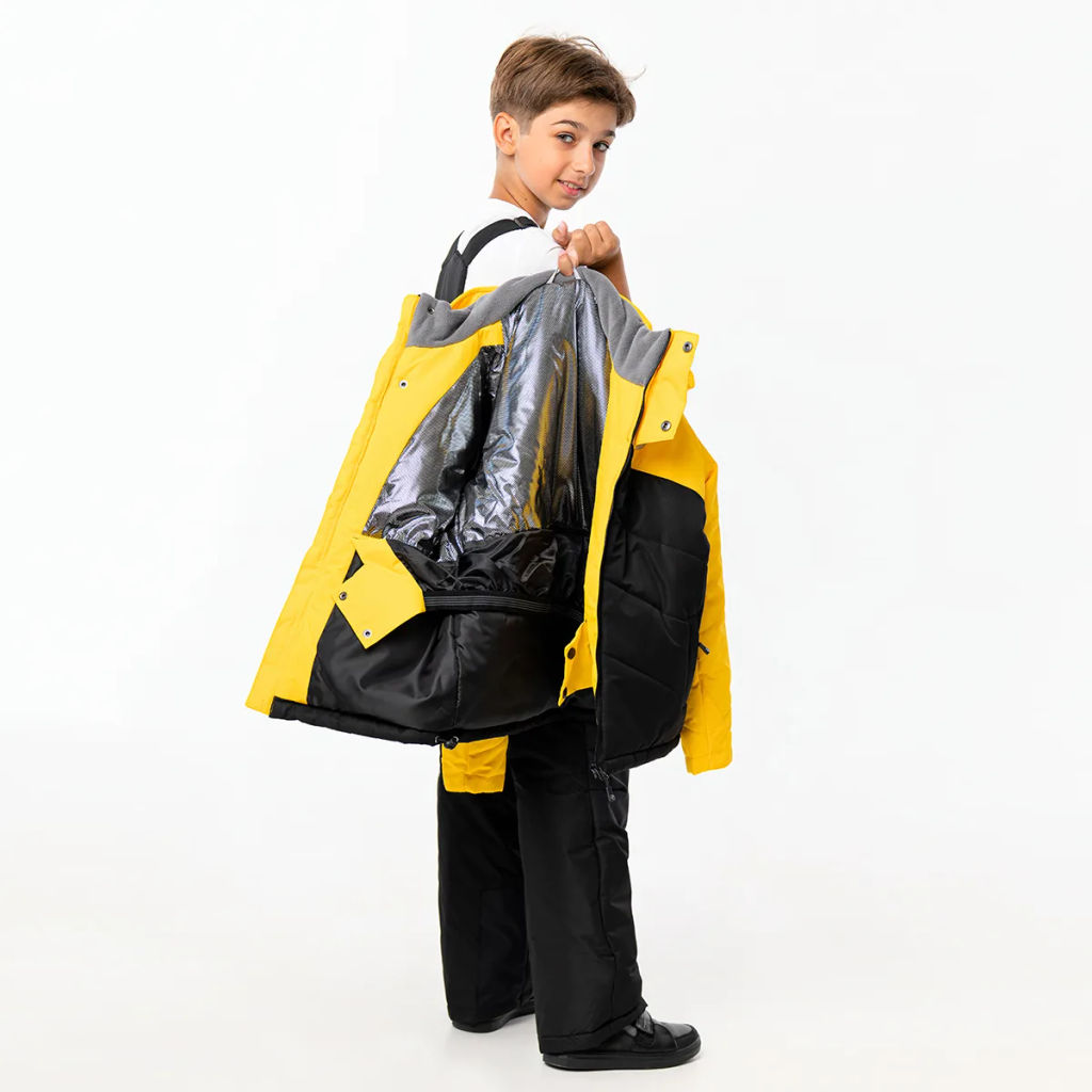 RODOS Утеплённый костюм М-228д Чёрный/Жёлтый