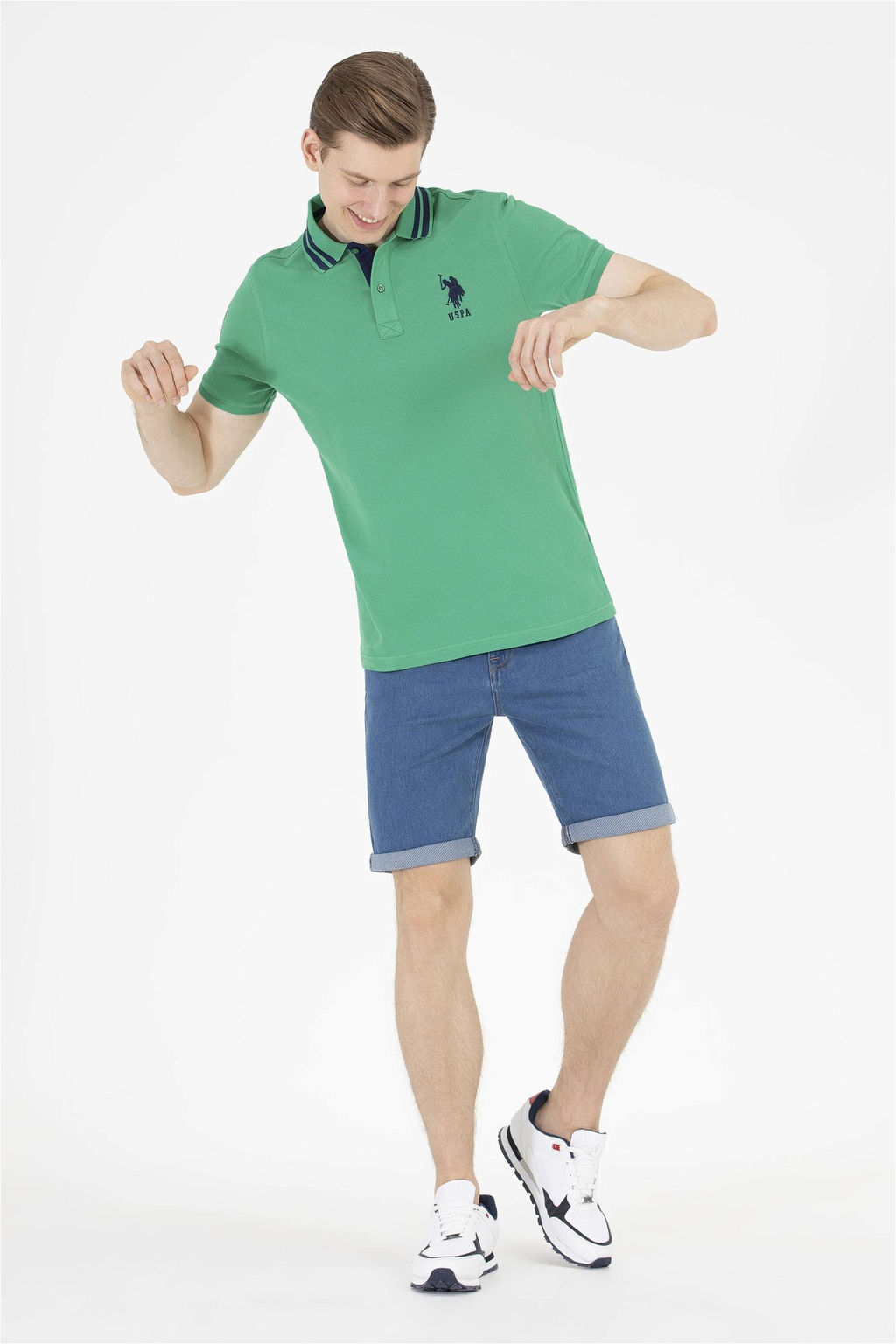 U. S. Polo Assn Мужские синие джинсовые шорты - U.s. polo assn фото 8