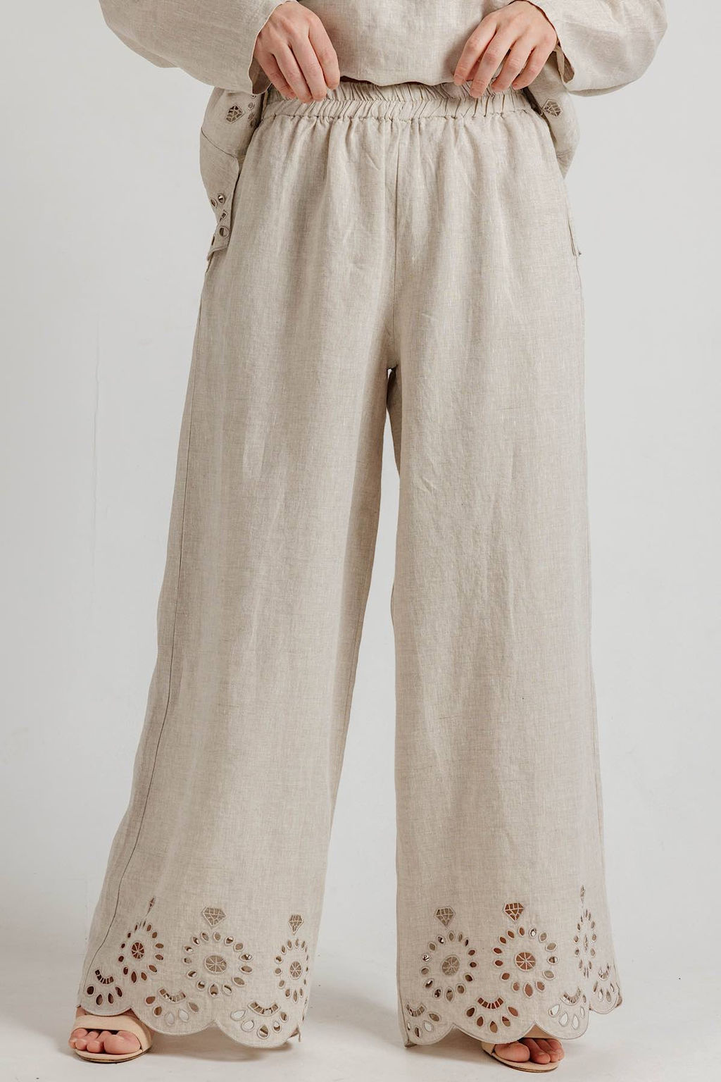 Брюки женские Б360809/01/Бежевый