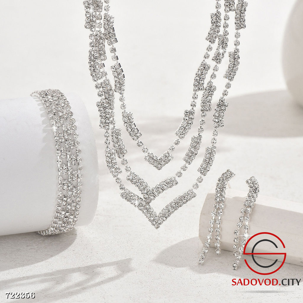 Комплект женский колье, серьги и браслет - Bruno фото 3