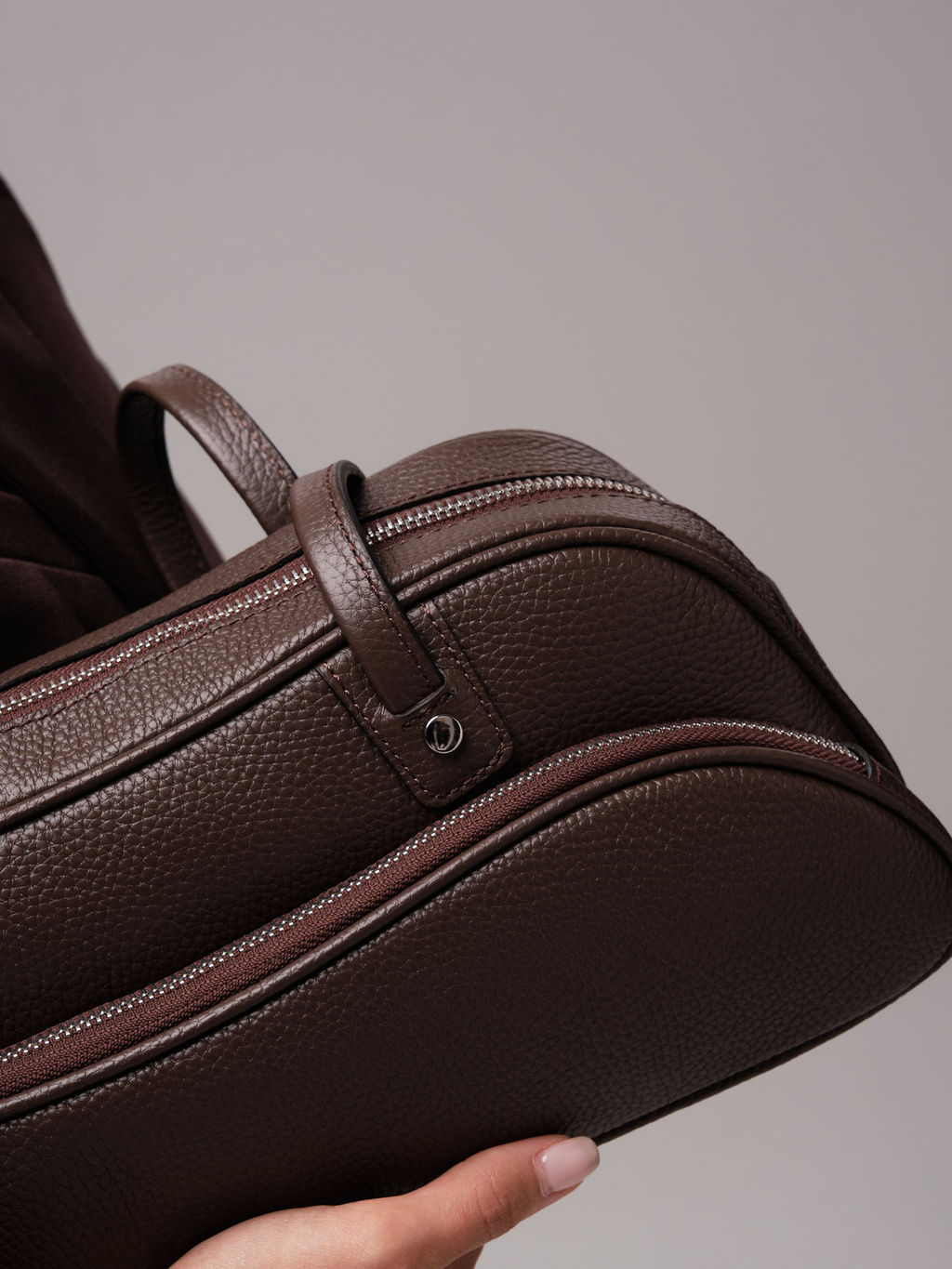 Кожаная сумка Roxy DBR 31186 коричневый торф  фото 8