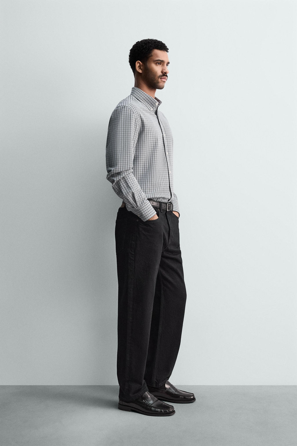WASHED TEXTURED OXFORD SHIRT - Zara фото 4