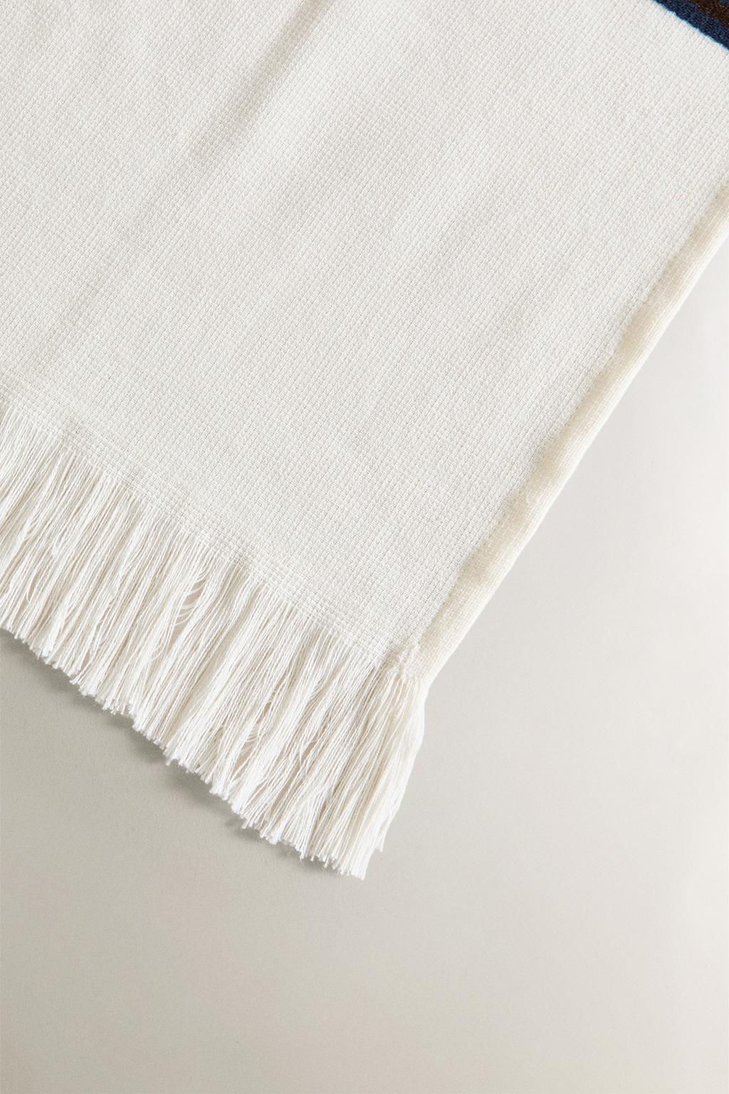 STRIPED COTTON BEACH TOWEL - Zara фото 4
