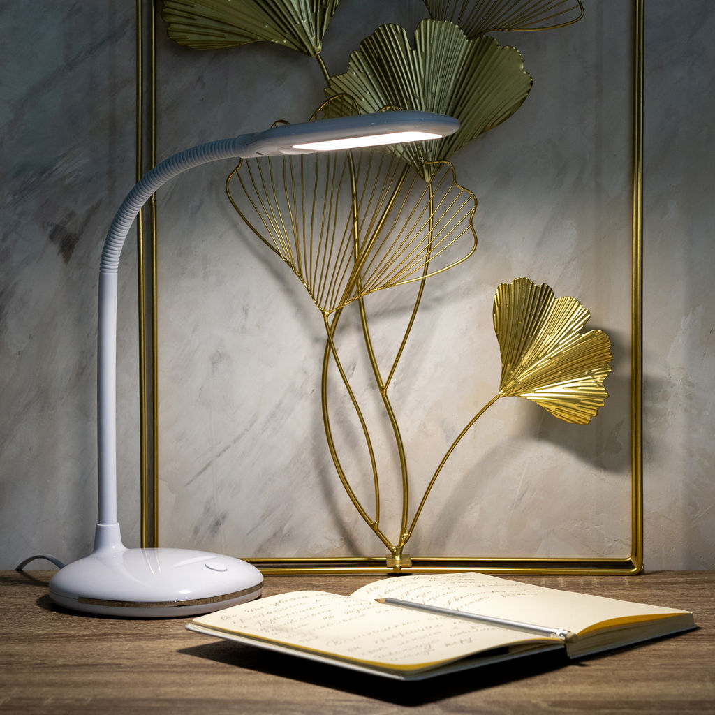 TLD-561 White/LED/450Lm/4500K Светильник настольный, 7W. Механический выключатель. Белый. ТМ Uniel - Volpe фото 11