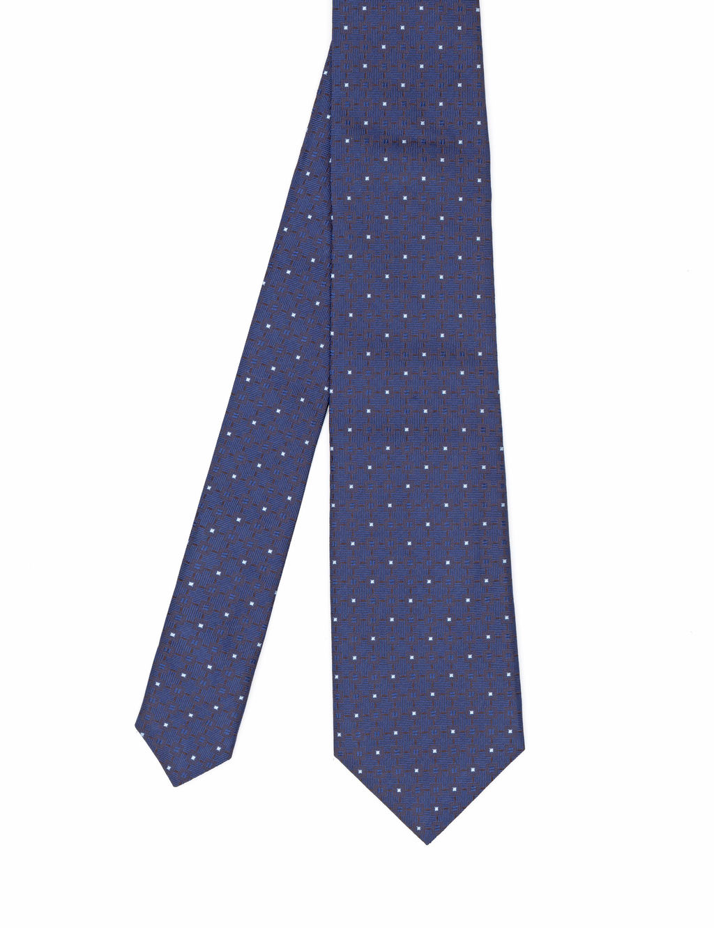 Коричневый шелковый галстук - Cacharel фото 3