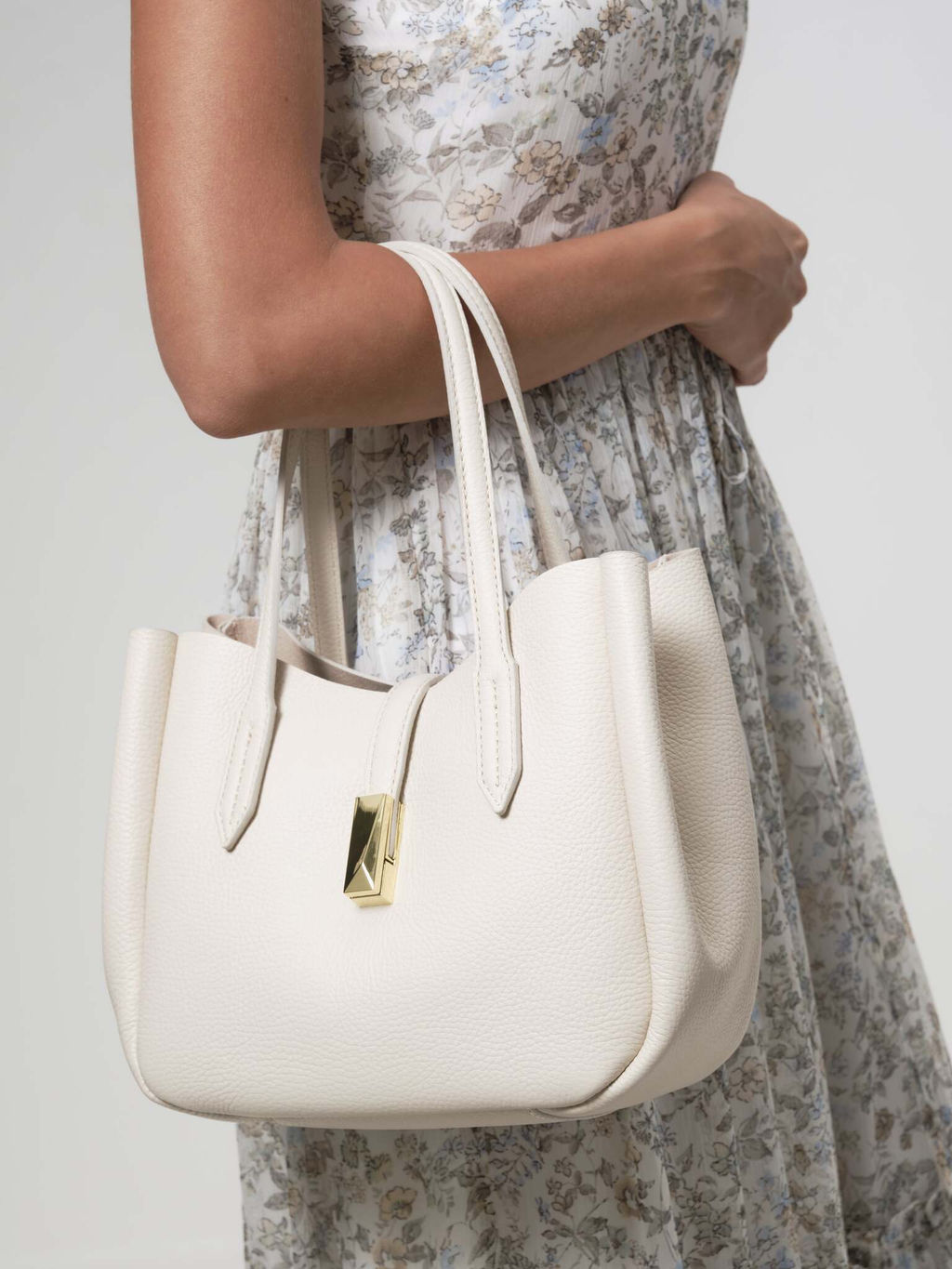 Кожаная сумка Sophie DBR 31059 светлый крем фото 3