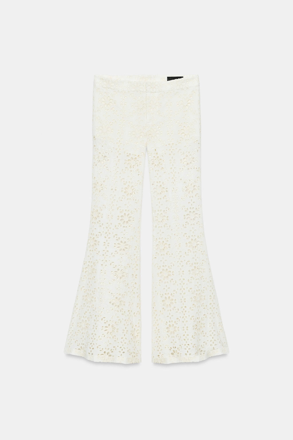 PANTAL?N FLARE BORDADOS ZW COLLECTION / Crudo - Zara фото 4