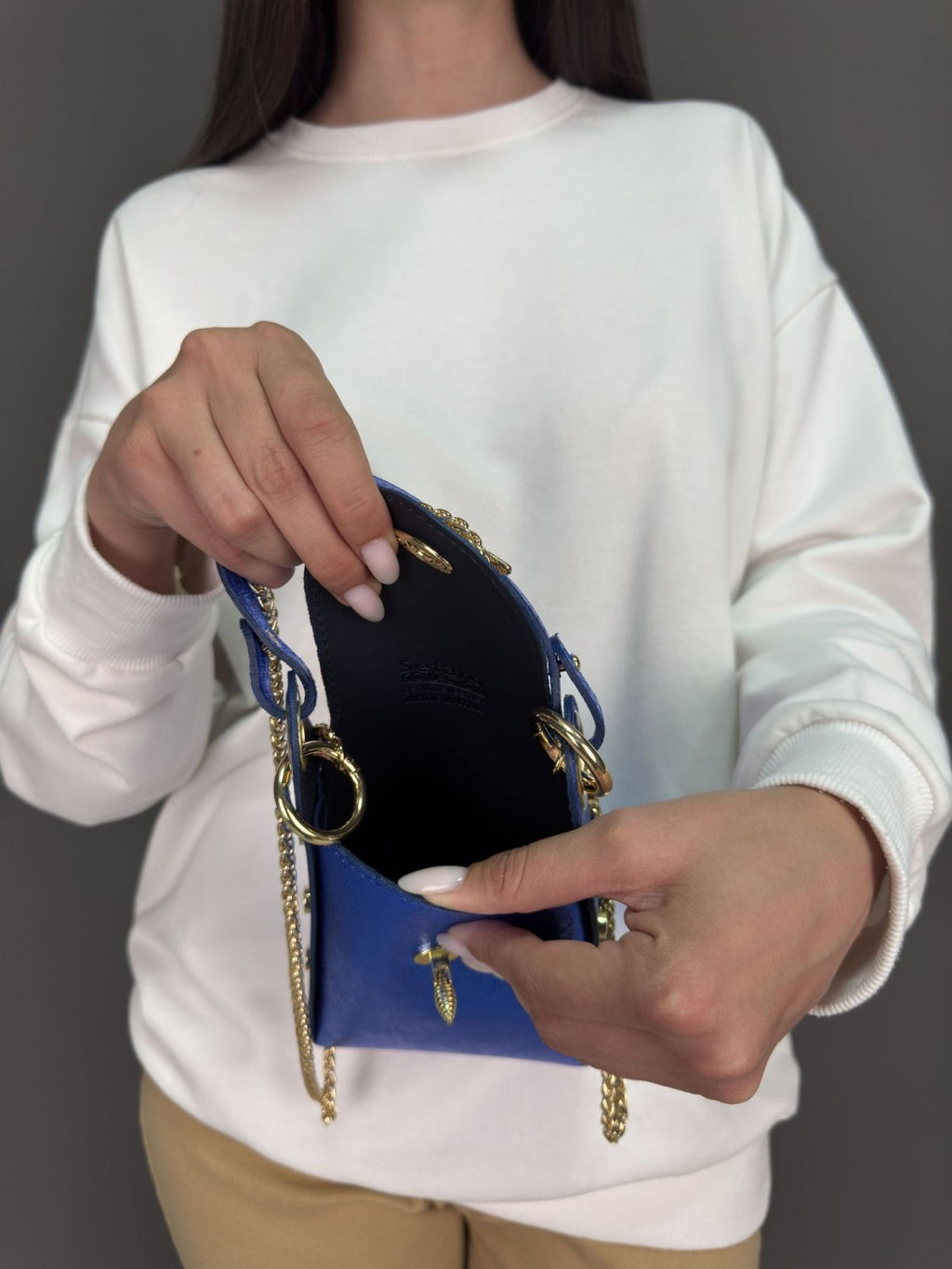 Сумка женская из телячьей кожи