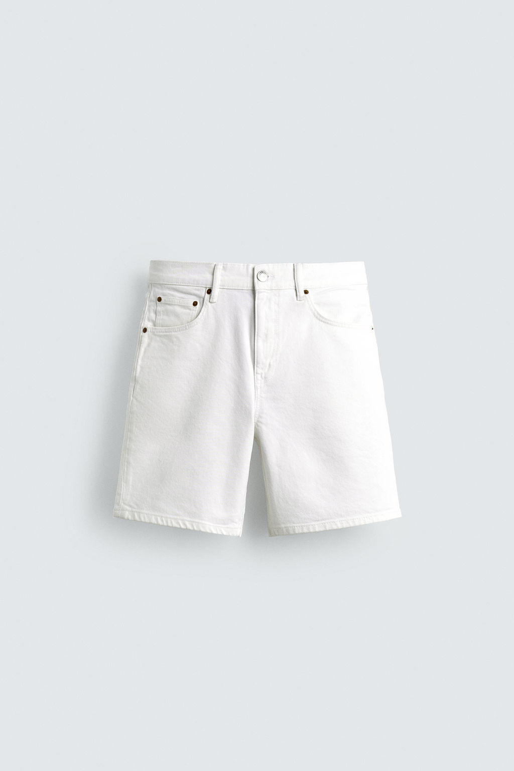 BERMUDA DENIM REGULAR FIT / Blanco roto - Zara фото 7