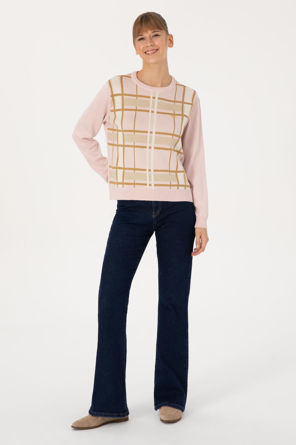 Kad_n Pudra Bisiklet Yaka _izgili Kazak - U.s. polo assn фото 4