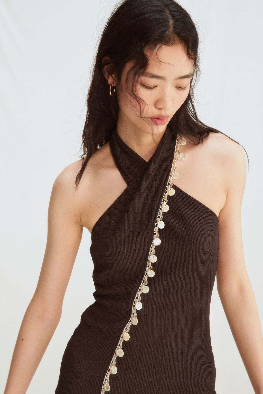 Vestido halter con detalles decorativos - H&m фото 4