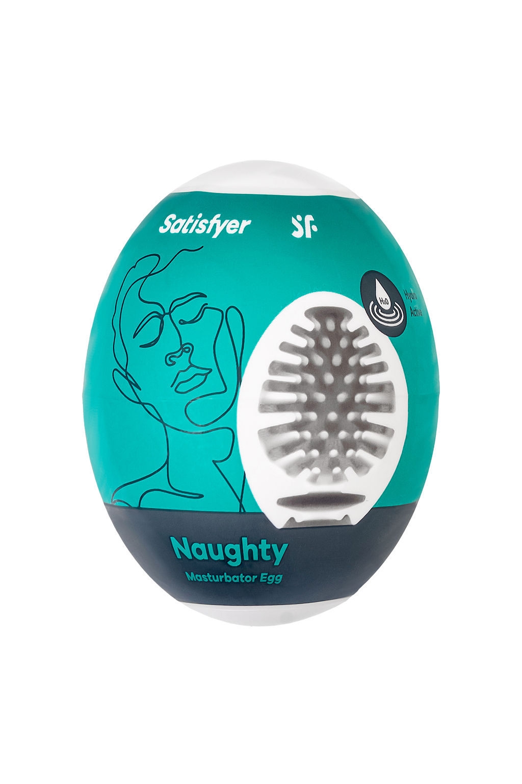 Мастурбатор нереалистичный Satisfyer Egg Single (Naughty), TPE, зеленый  фото 2
