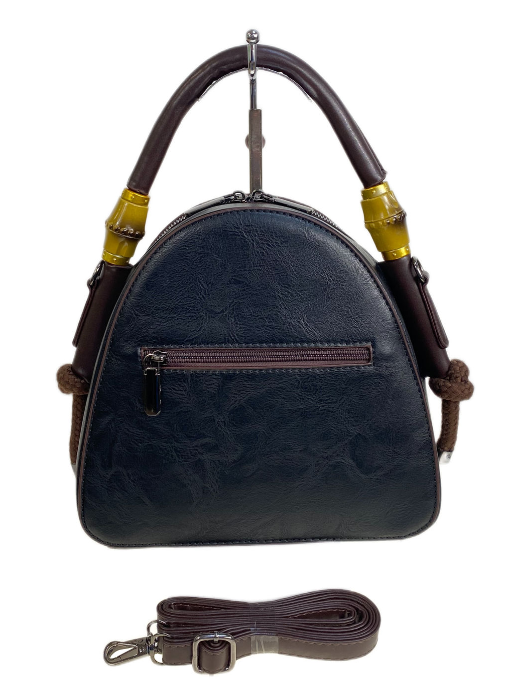 Женская сумка из искусственной кожи, цвет черный - Greta фото 2