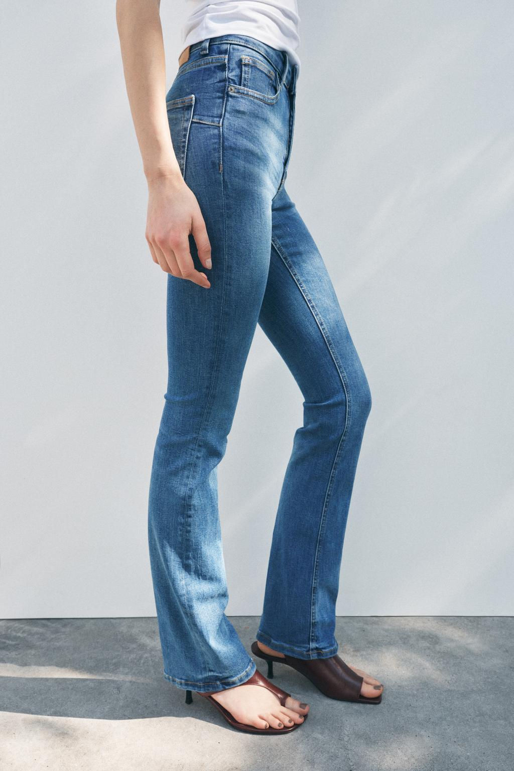 ZW COLLECTION BOOTCUT FULL LENGTH MID-WAIST JEANS - Zara фото 15