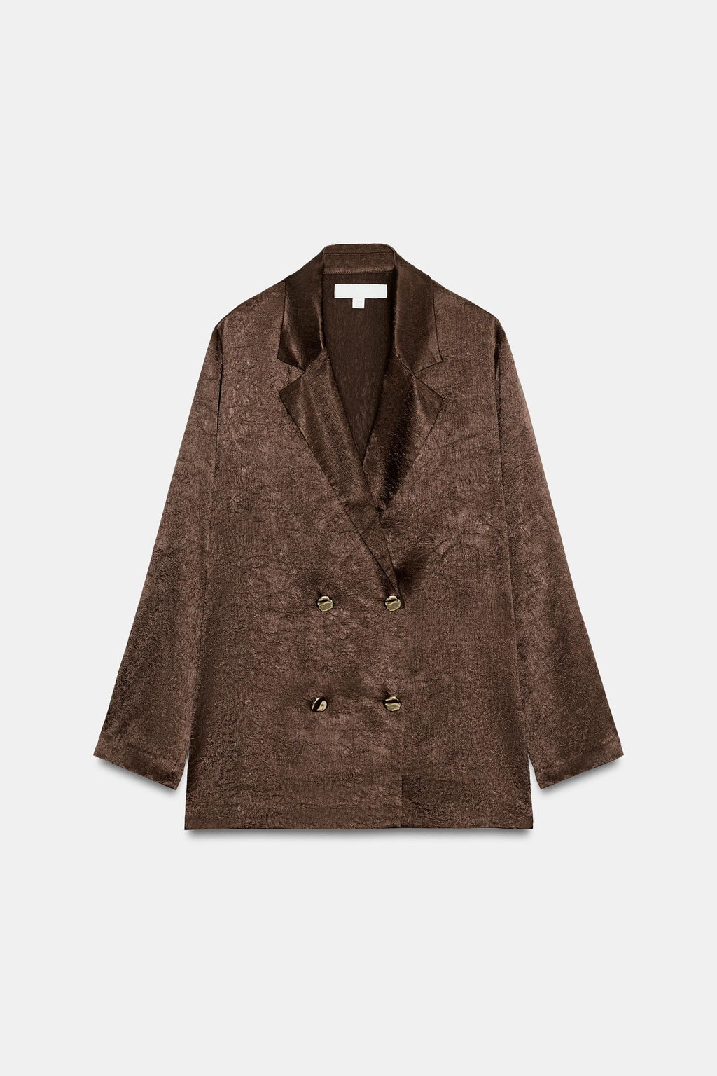 BLAZER FLUIDA EFECTO ARRUGADO / Marr?n - Zara фото 8