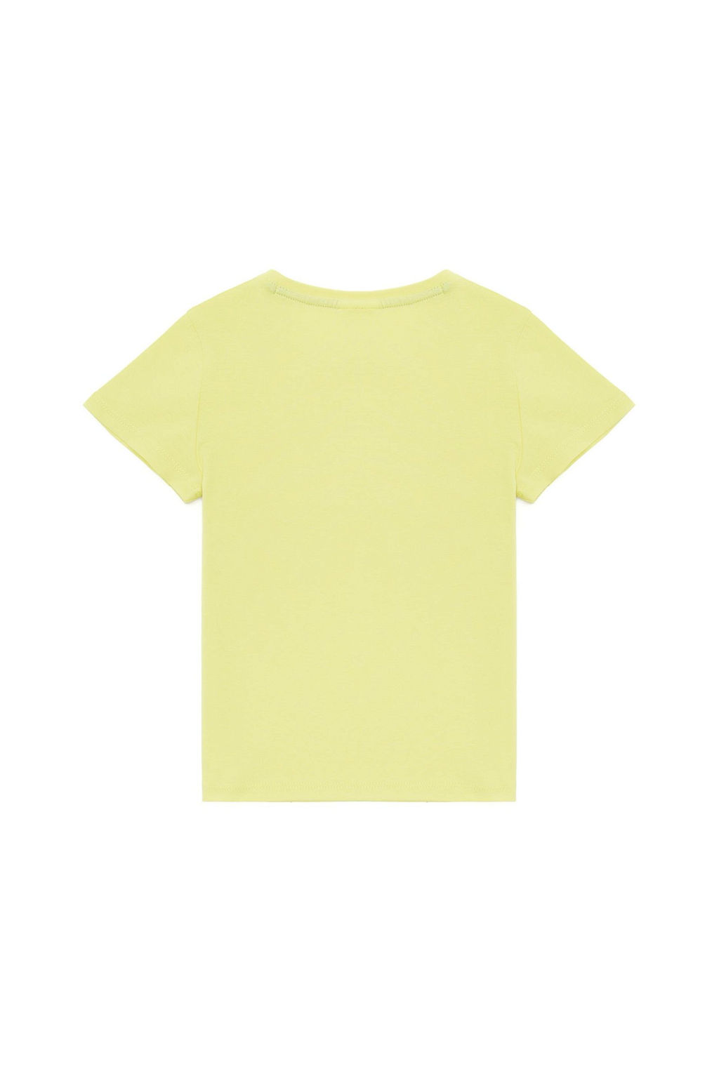 Детская неоново-желтая футболка с круглым вырезом Неожиданная скидка в корзине - U.s. polo assn фото 3