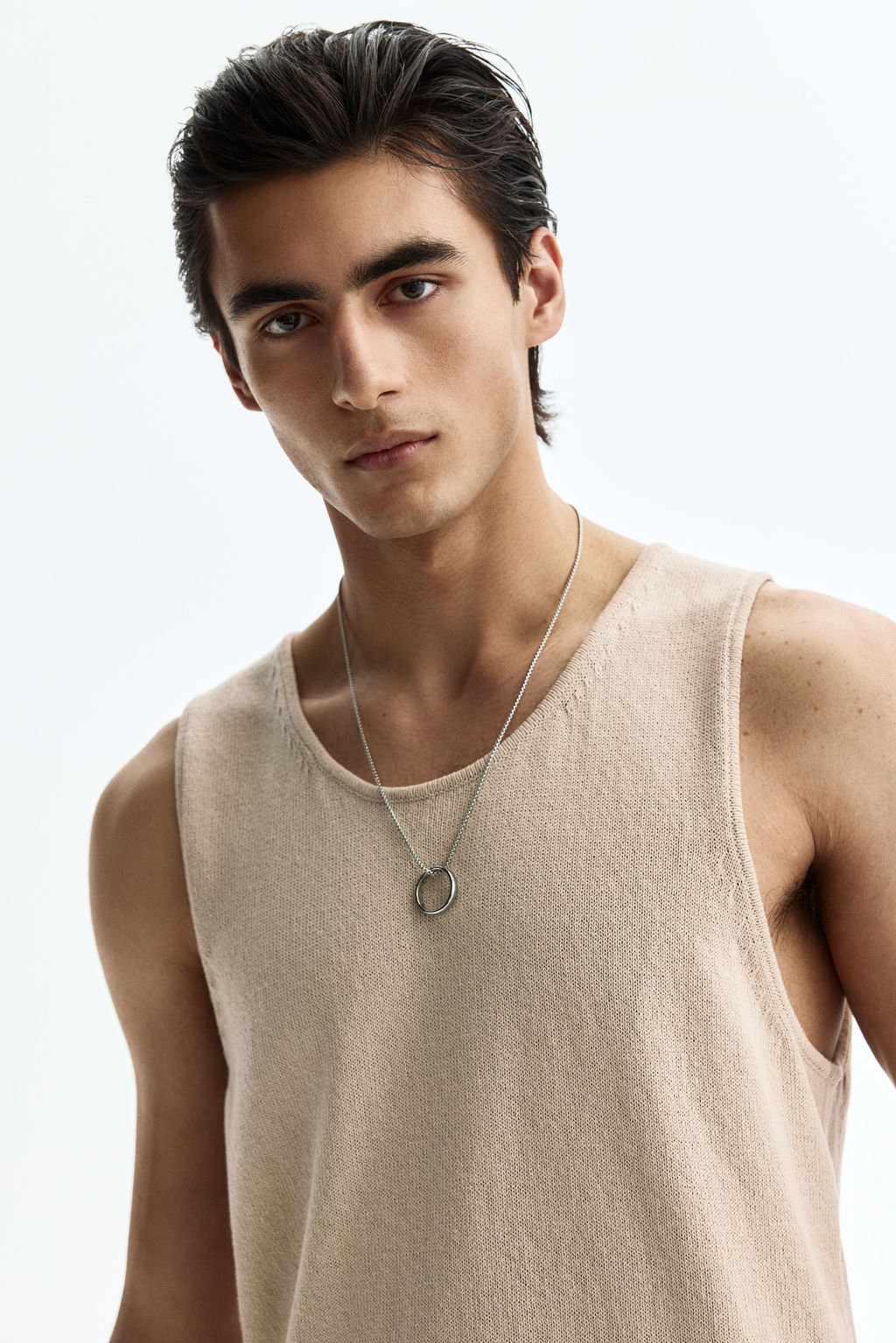 Camiseta sin mangas en punto Regular Fit - H&m фото 6