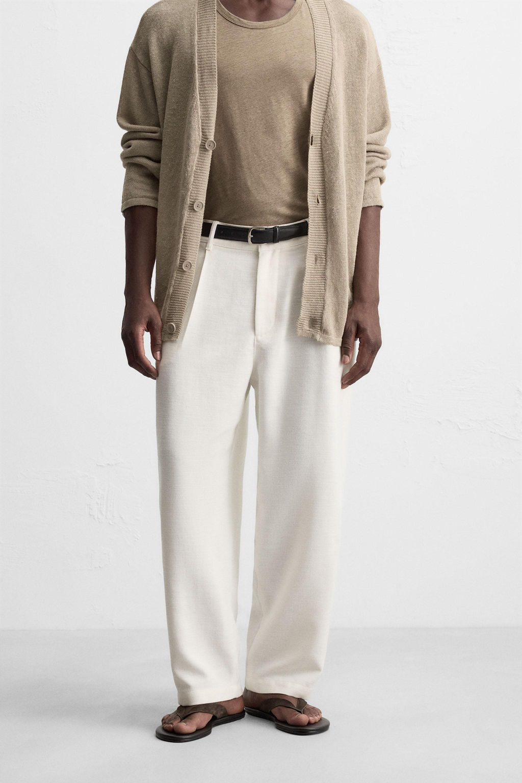 RELAXED FIT PLEATED TROUSERS - Zara фото 2