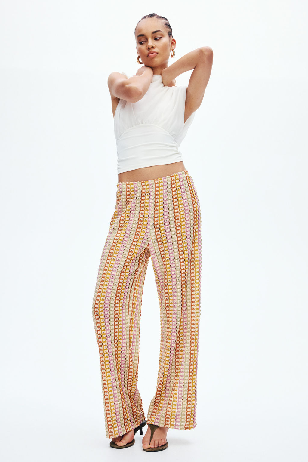 Pantal?n efecto crochet - H&m фото 3
