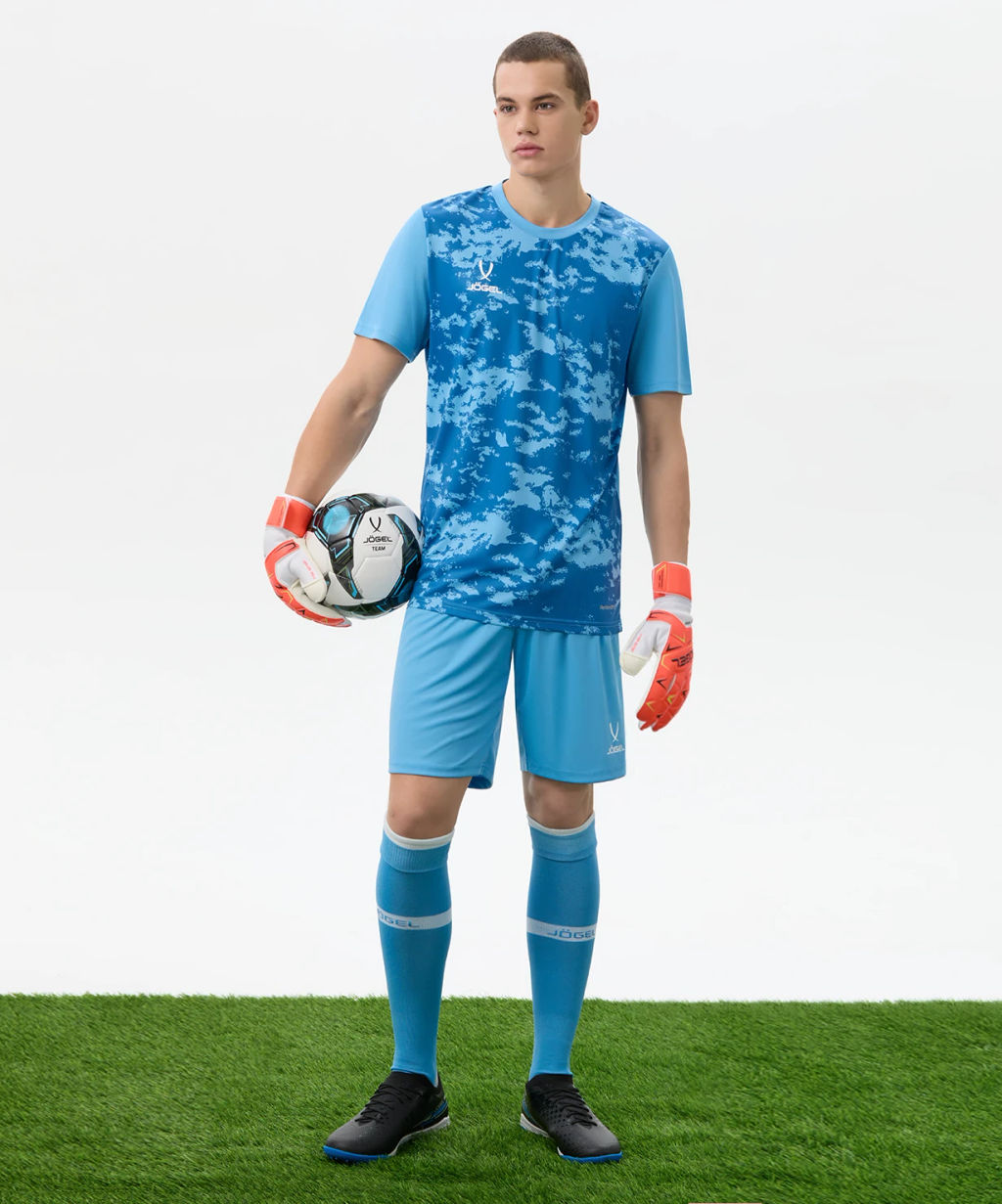 Гетры футбольные JOGEL CAMP ADVANCED SOCKS, голубой/белый