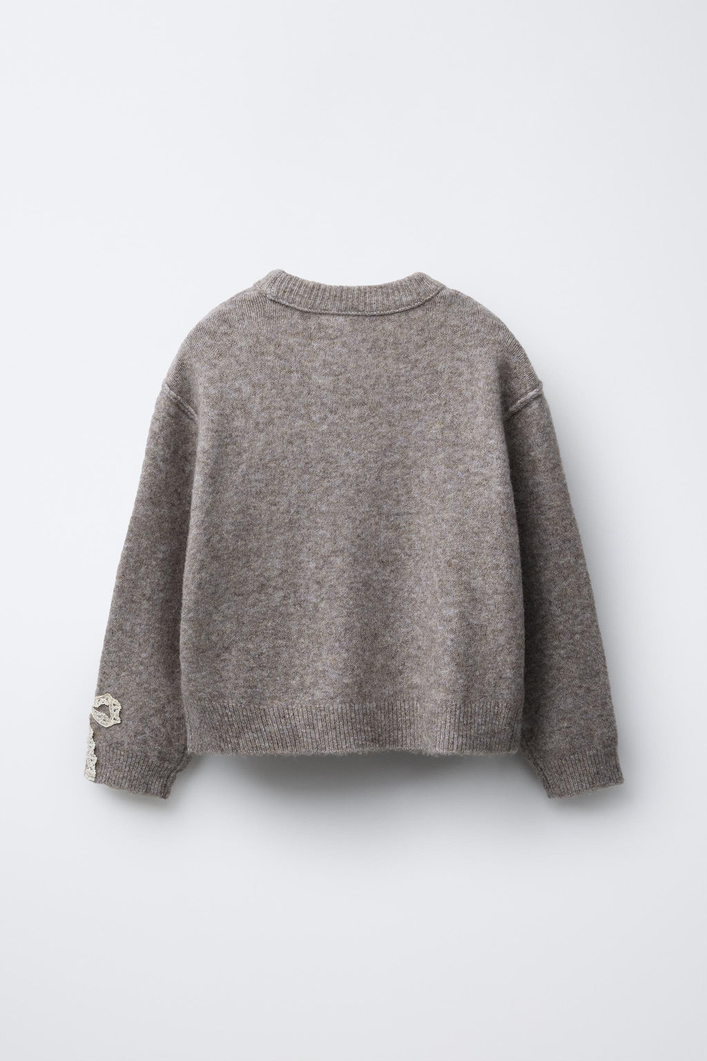 KNIT SWEATER WITH LACE BOWS - Zara фото 2