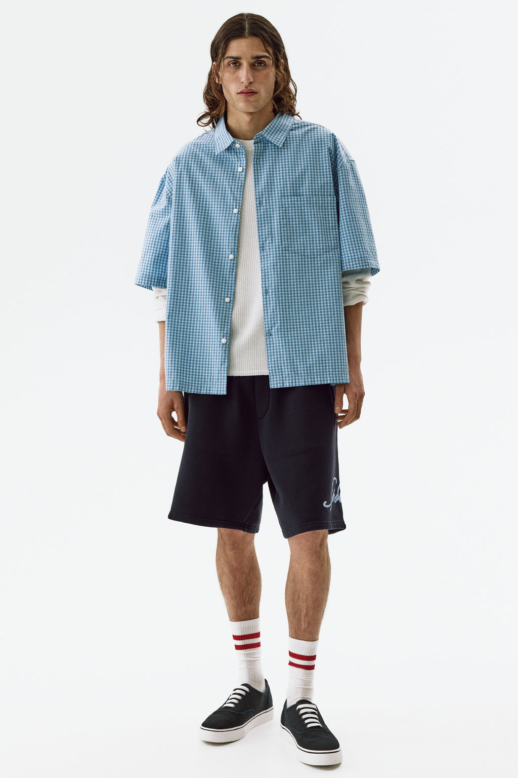 Pantal?n corto en sudadera Relaxed Fit - H&m фото 3