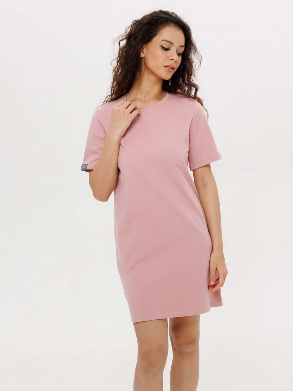 ***Трикотажное платье LINGEAMO пудрово-розовое ВП-05 (102)  фото 8