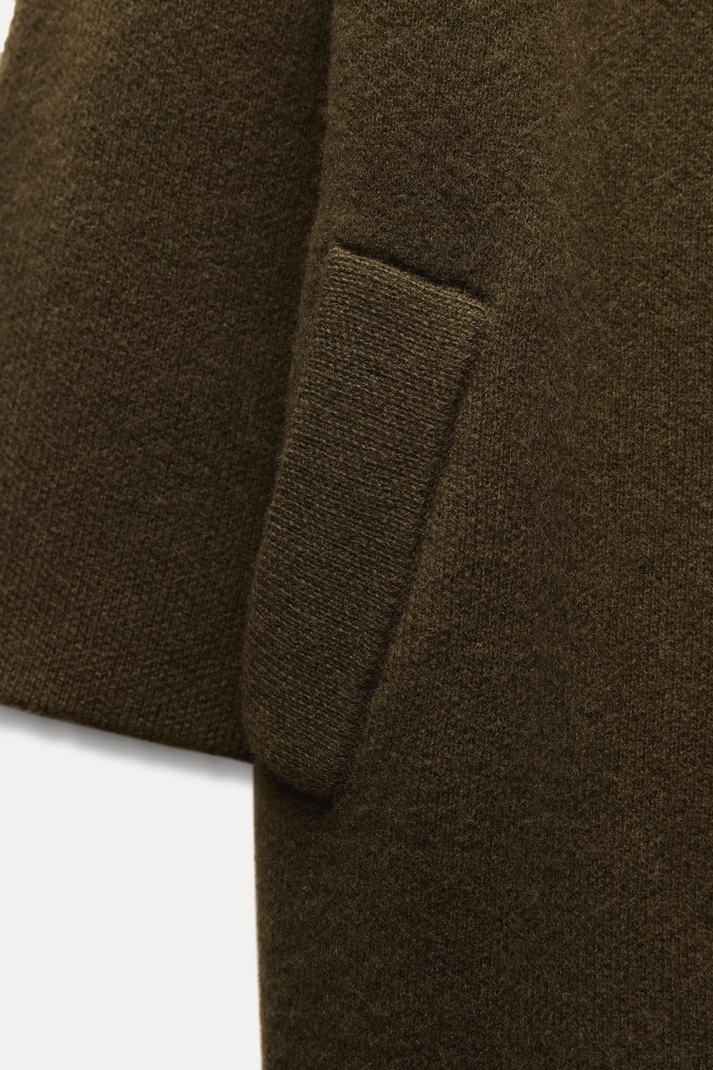 WIDE LAPEL 100% WOOL COAT - Zara фото 6