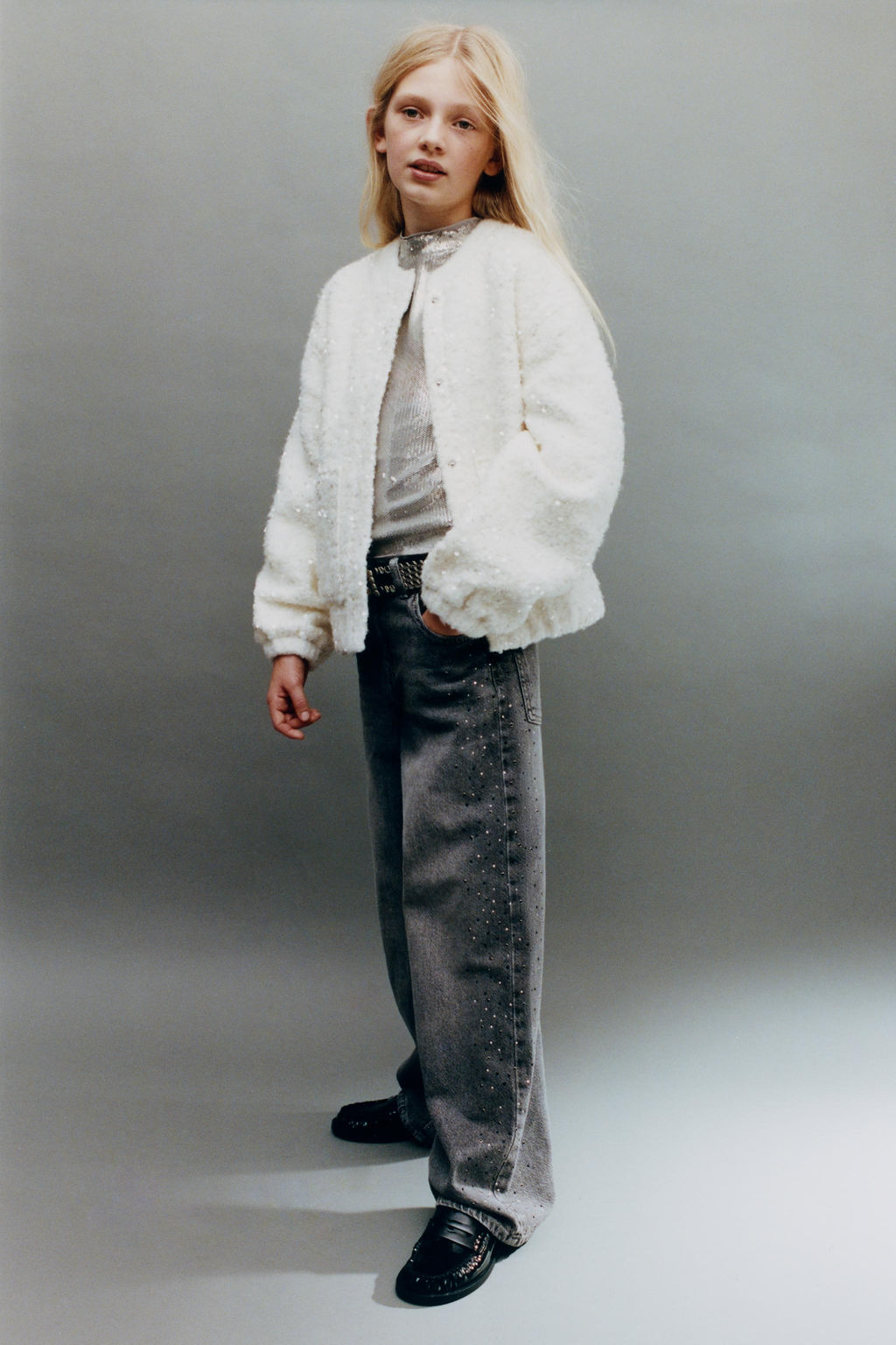 SEQUIN BOMBER JACKET - Zara фото 9