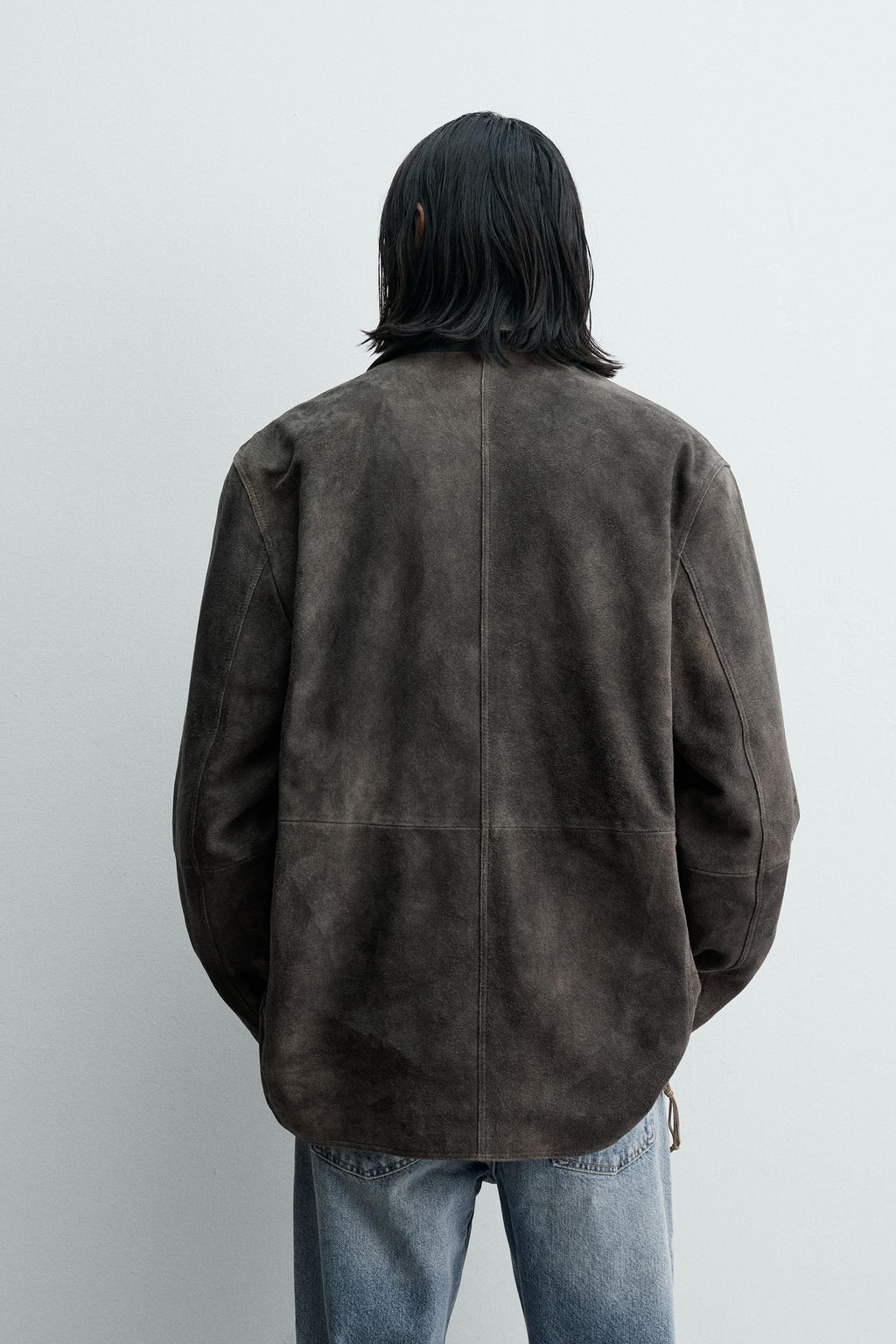 LIMITED EDITION SUEDE LEATHER BLAZER - Zara фото 12