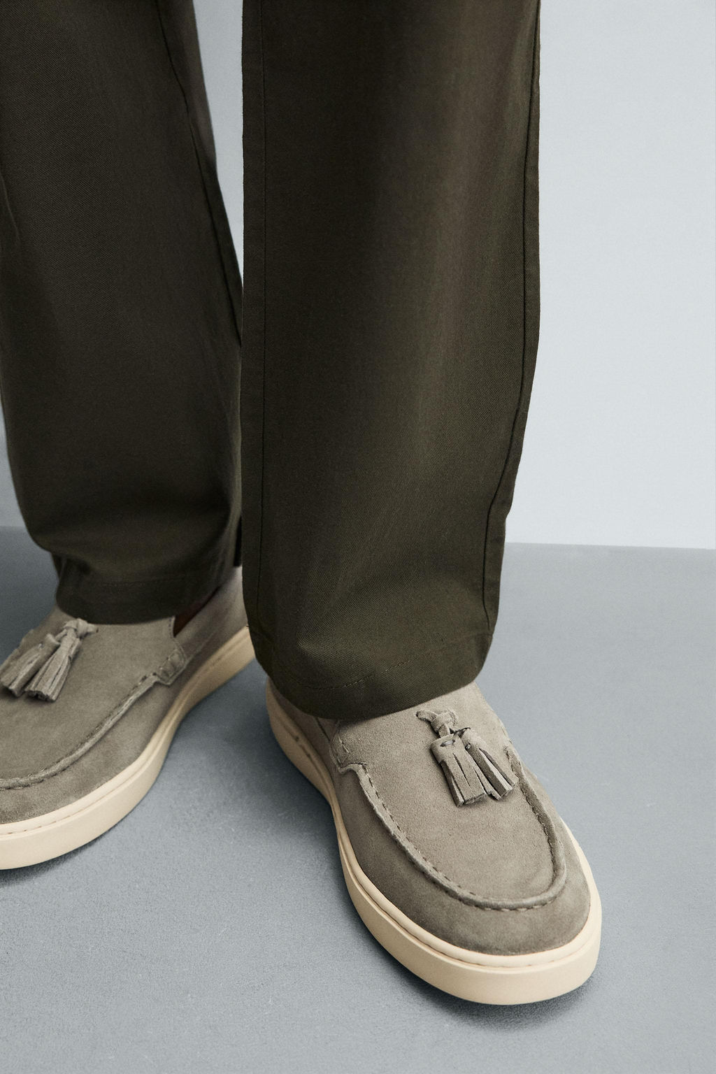 CASUAL LEATHER LOAFERS WITH TASSELS - Zara фото 10