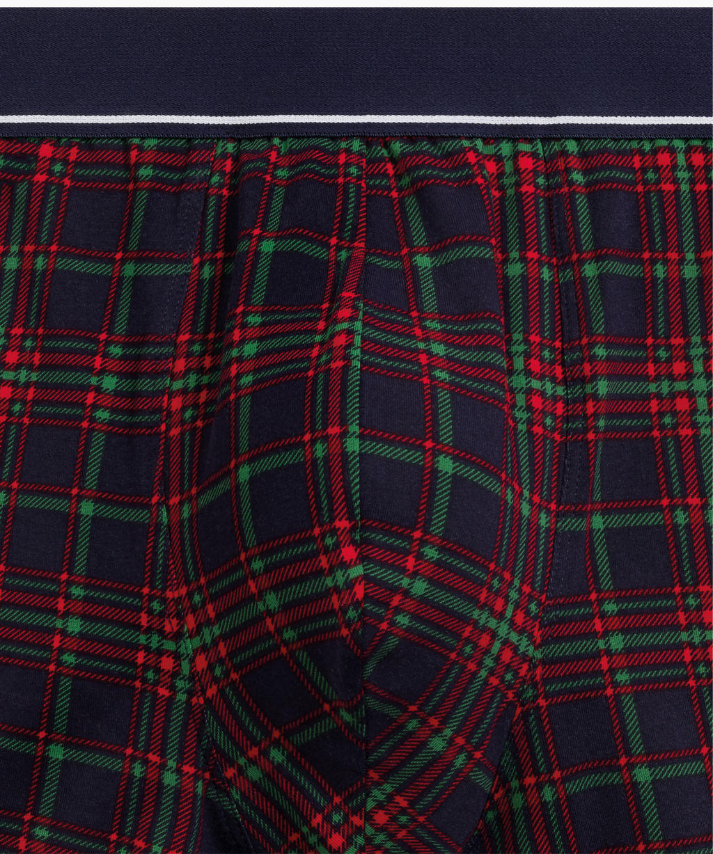 ATLANTIC 2GMH-031 Трусы шорты Check - набор 2 шт. темно-зеленый + темно-синий фото 5