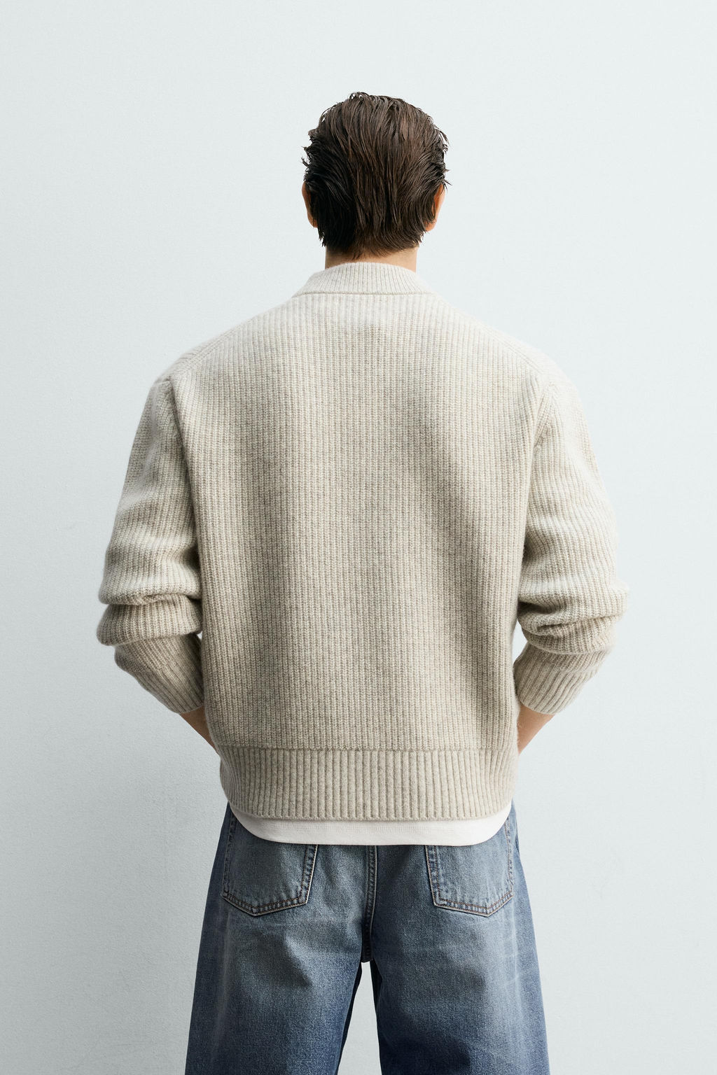 WOOL BLEND TEXTURED JUMPER - Zara фото 3