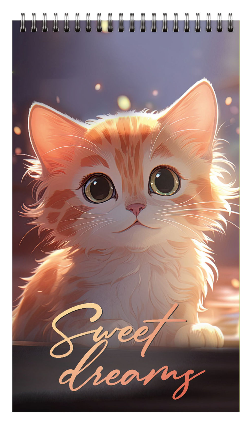 Блокнот А7 40 л. клетка Schoolformat ЛОУ-ФАЙ КОТЫ на гребне, мелованный картон, сплошной Уф-лак - Buro фото 4