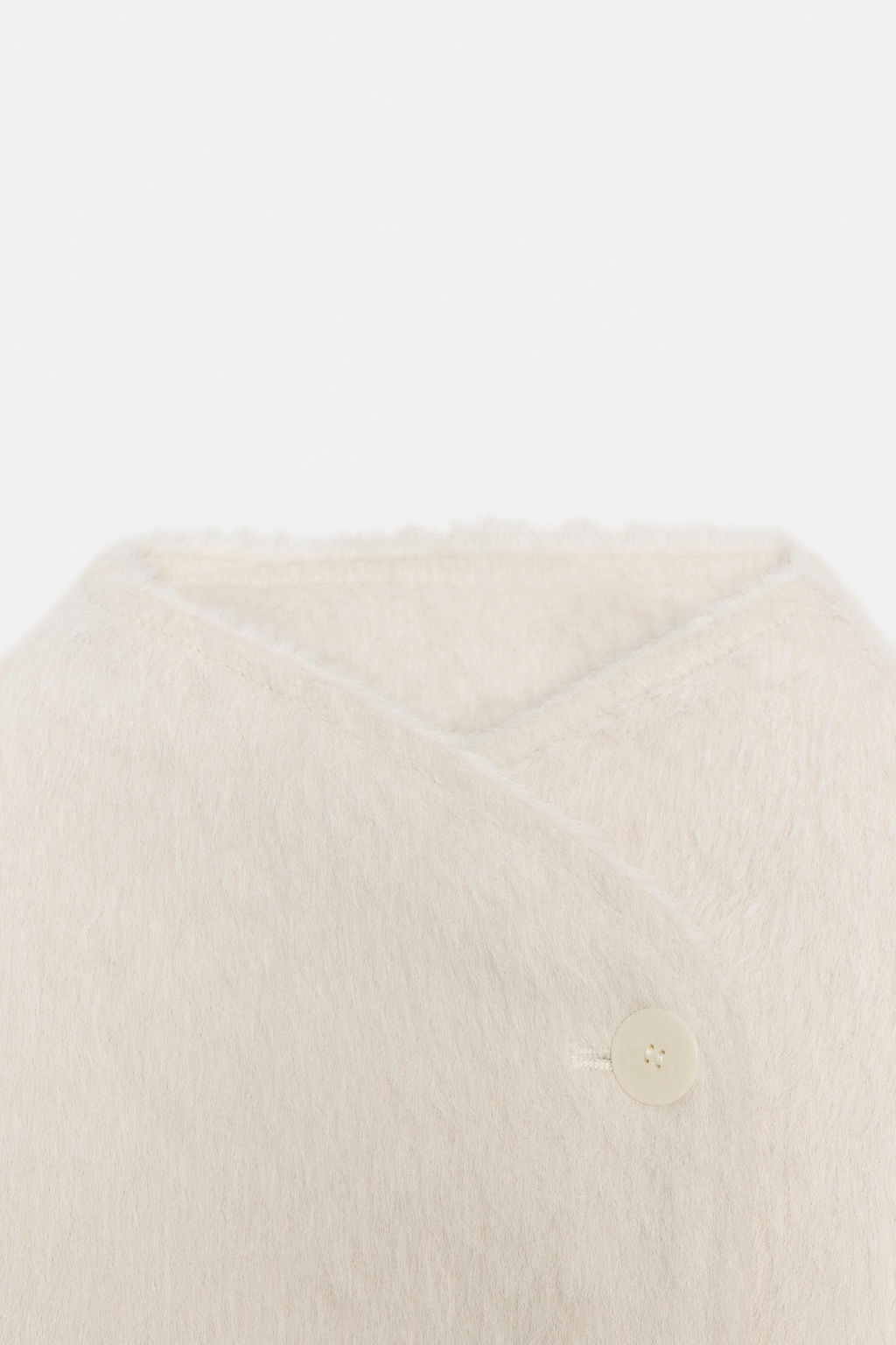 DOUBLE-BREASTED FAUX FUR JACKET - Zara фото 8