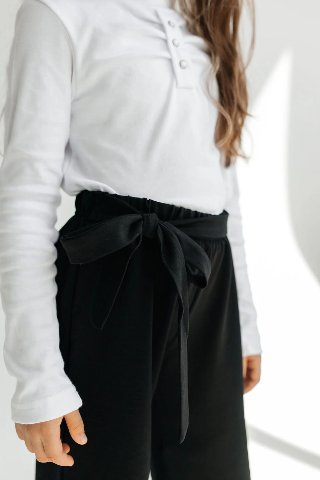 Брюки Ефросинья, цвет Черный, состав 74% х/б, 20% пэ, 6%лайкра - 5+ фото 2