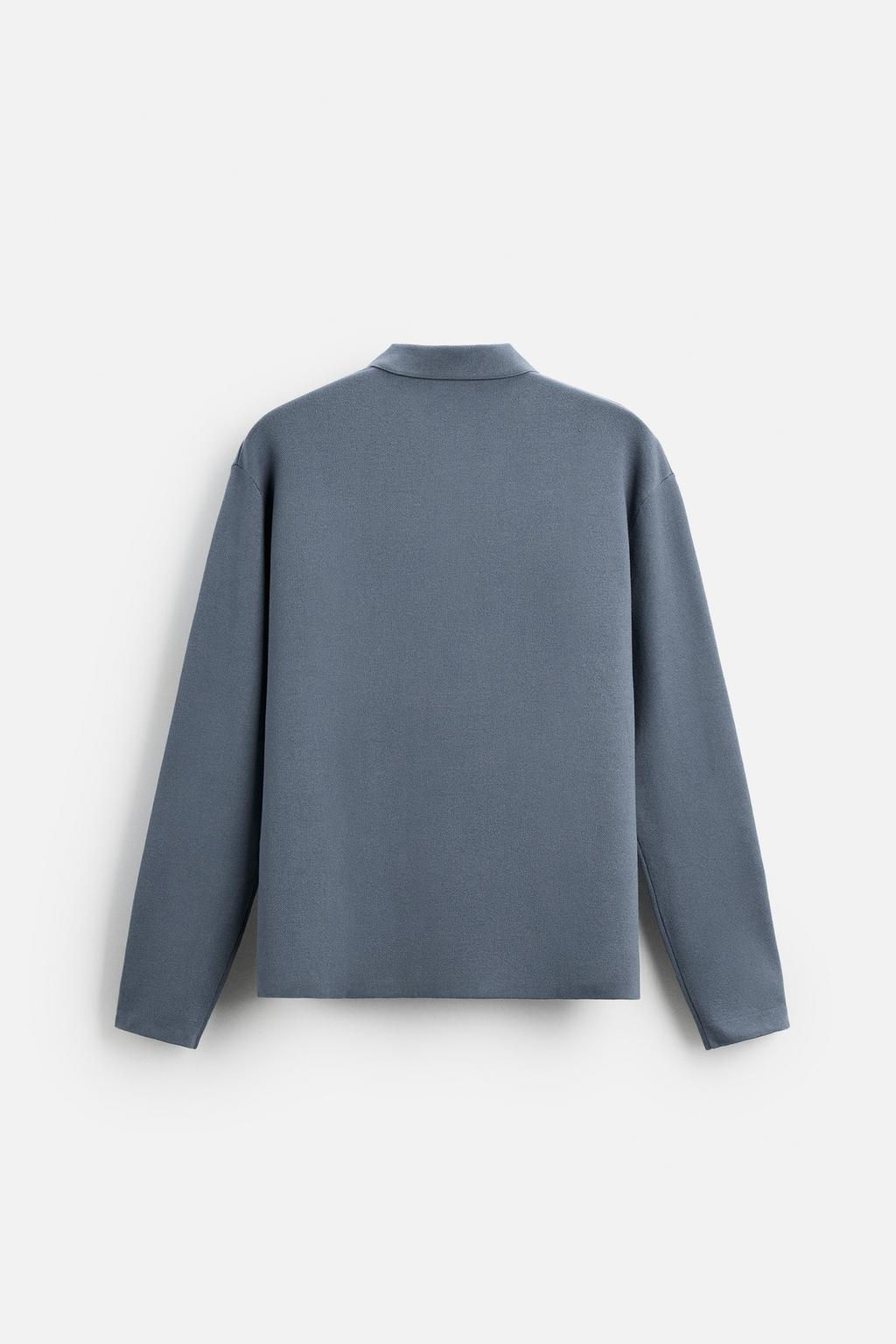 VISCOSE BLEND KNIT POLO SHIRT - Zara фото 47