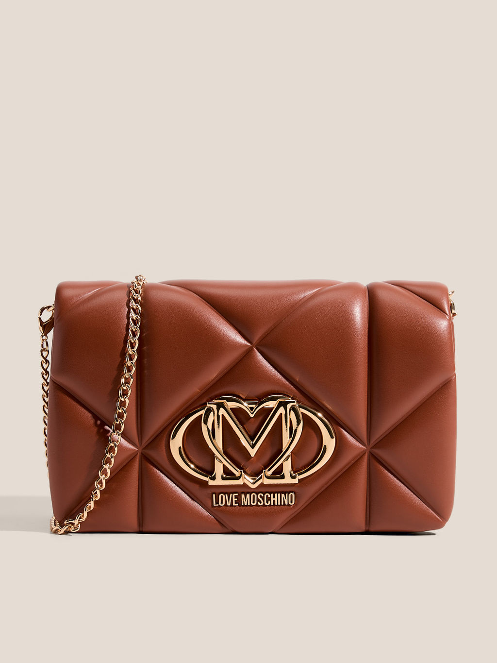 Кросс-боди LOVE MOSCHINO EMBOSSED Q Артикул 4561106, коричневый
