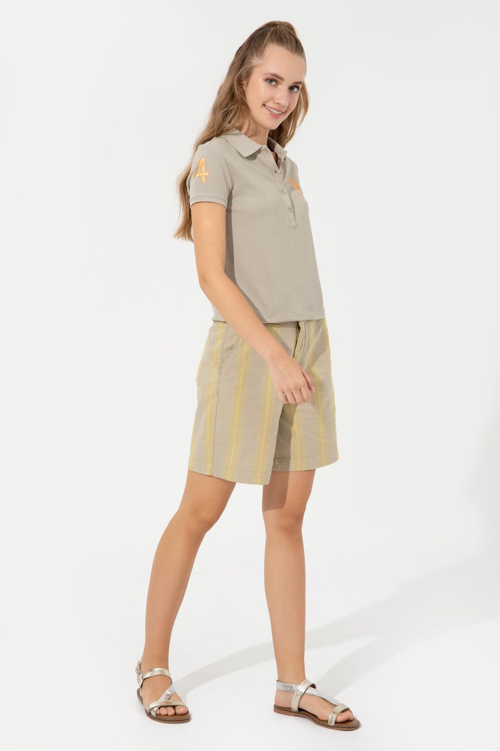 U. S. Polo Assn Женские шафрановые бермуды капри - U.s. polo assn фото 10