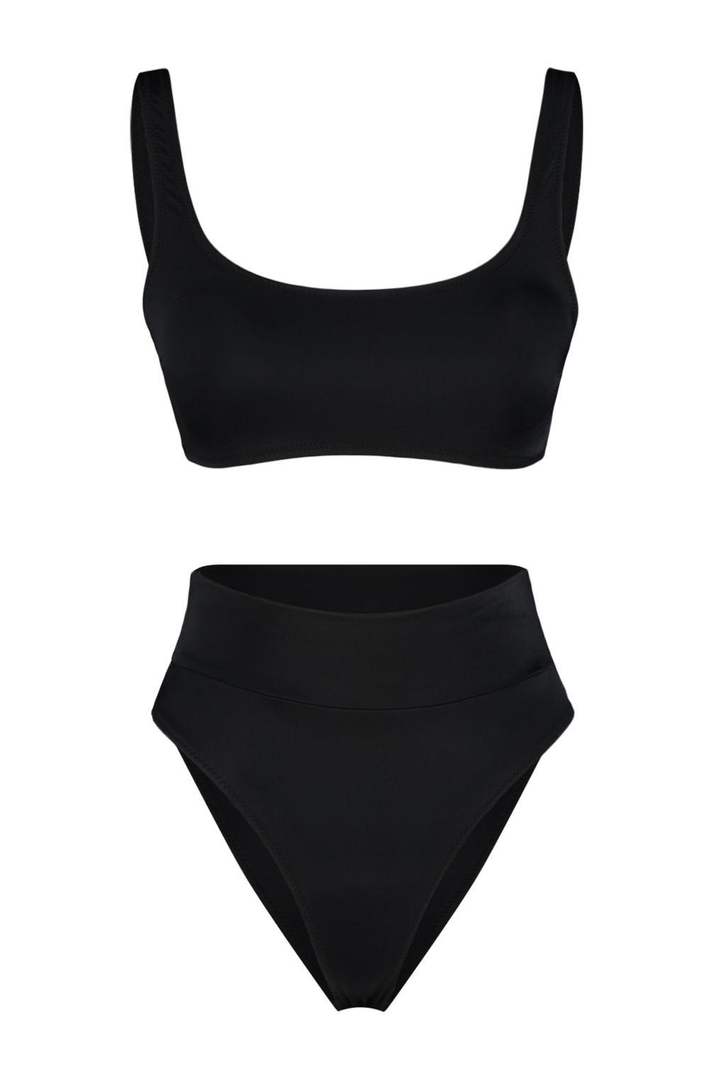 TRENDYOLMILLA Siyah Bralet Yuksek Bel High Leg Regular Core Bikini Tak?m? TBESS22BT0010  фото 29