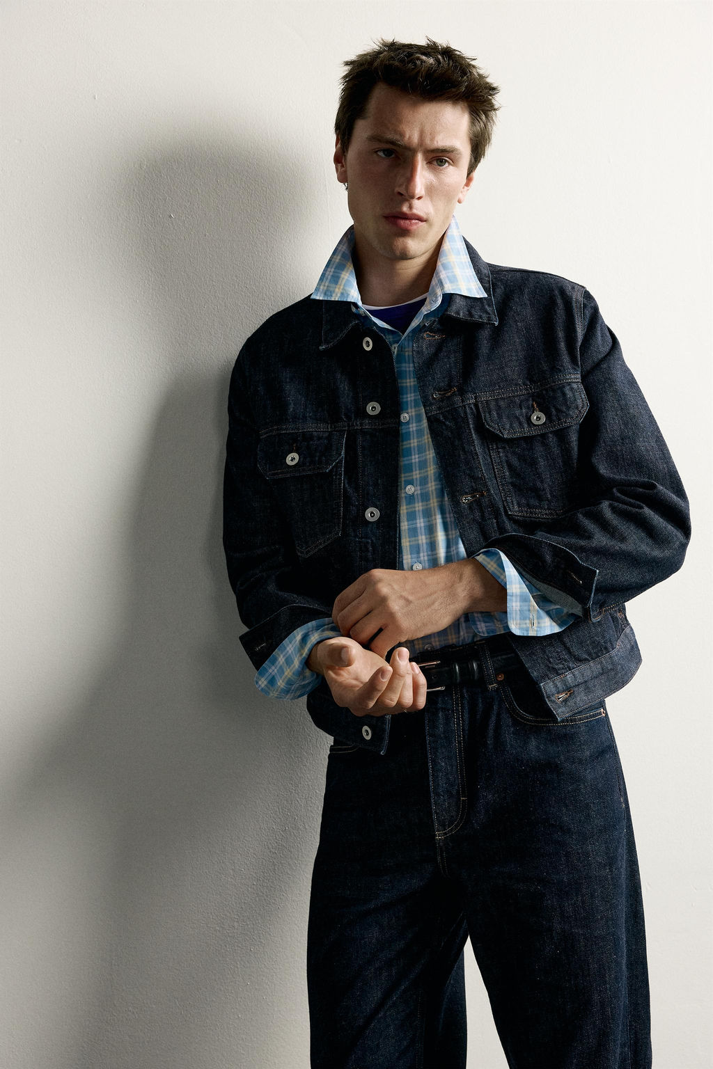 CAMISA REGULAR FIT CUADROS / Verde agua - Zara фото 6
