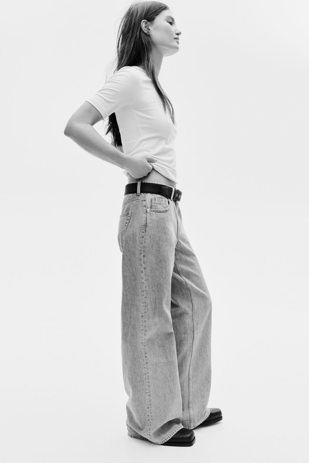 Wide High Waist Jeans - H&m фото 3