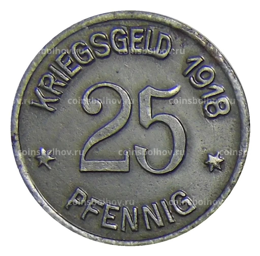 25 пфеннигов 1918 года Германия  Нотгельд Кобленц