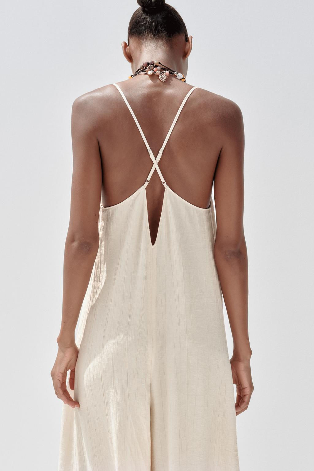 FLOWY TEXTURED JUMPSUIT - Zara фото 12