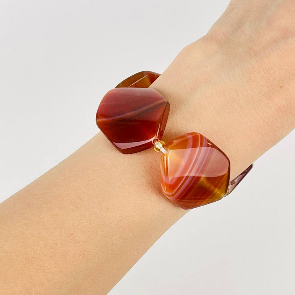 Бусины для украшений из Сердолика 39 см