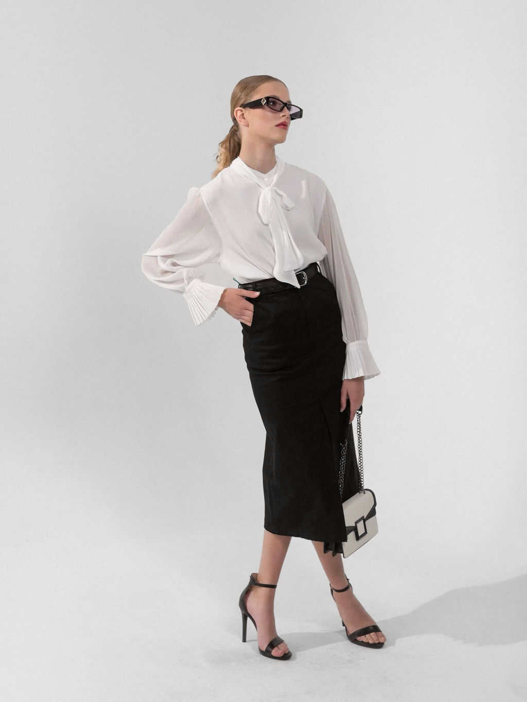 Блузка Лола (белый) - Nadi bordo фото 3