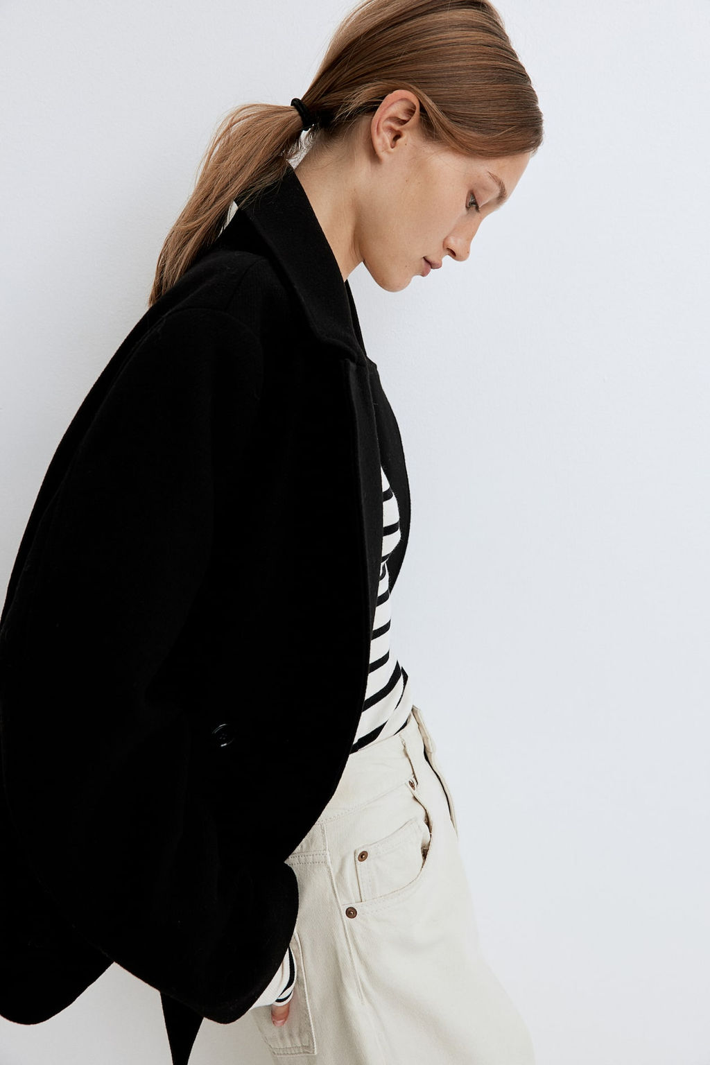 Camiseta en punto de canale - H&m фото 5