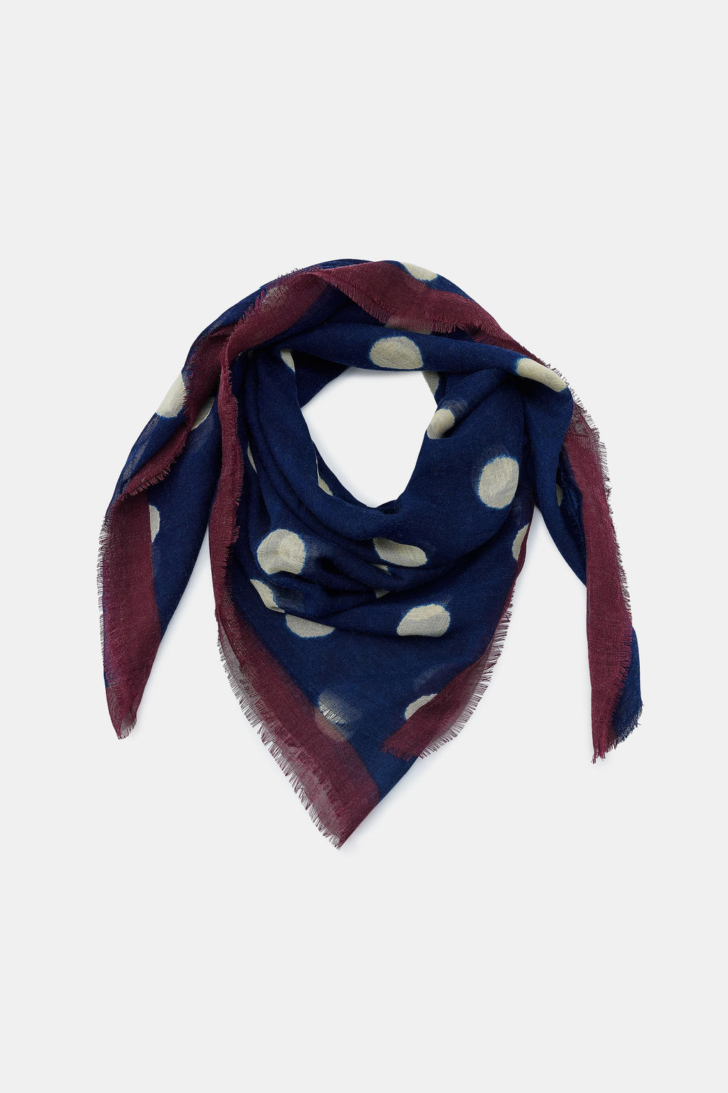 POLKA DOT PRINT SCARF - Zara фото 7
