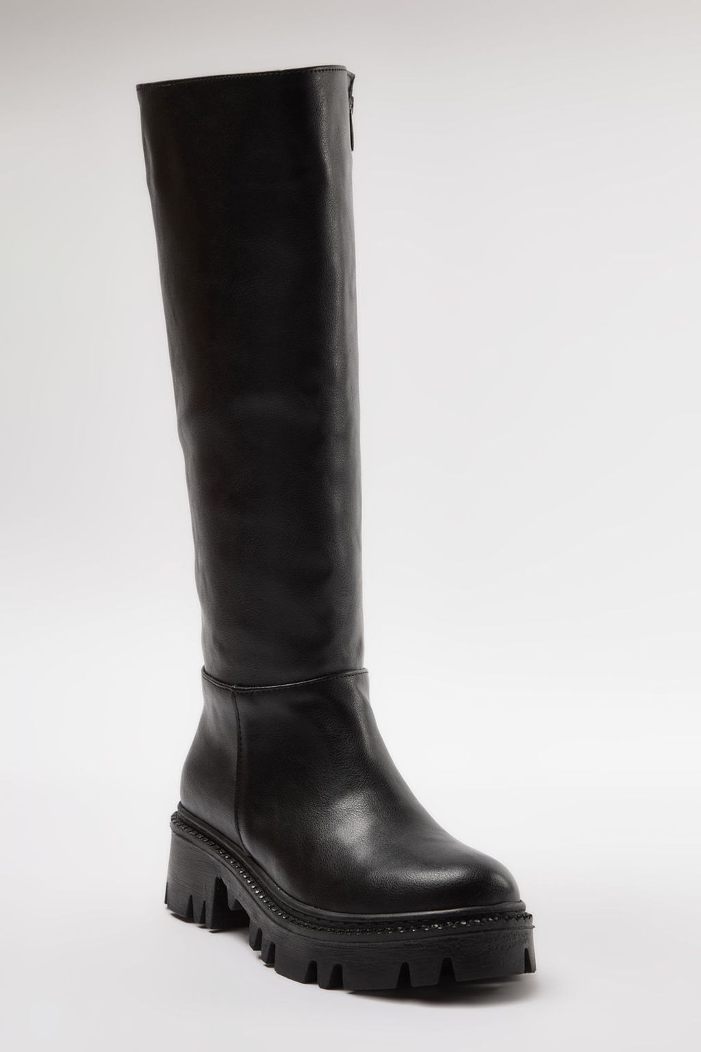 Trendyolmilla Shoes Koyu Kahverengi Kal?n Tabanl? Fermuarl? Kad?n Cizme TAKAW25CZ00005  фото 8